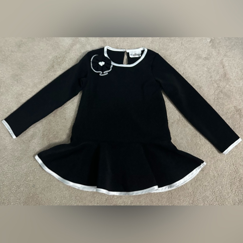 Rare Editions Black and White Kids Blouse
